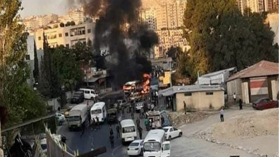 Συρία: Έκρηξη σε στρατιωτικό λεωφορείο στη Δαμασκό