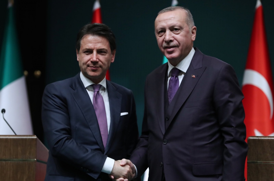 Ο Erdogan ευχαριστεί τον Conte για την ιταλική στήριξη στην Ανατολική Μεσόγειο