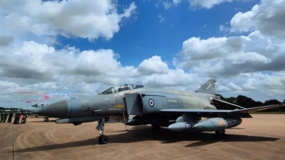 Το ελληνικό εμβληματικό F-4E Phantom στο Royal International Air Tattoo