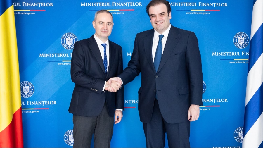Συνάντηση Πιερρακάκη με τον Ρουμάνο υπουργό Οικονομικών