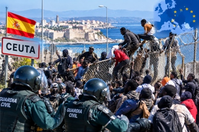 Χάος στη Ceuta: Νέα μαζική απόπειρα εισόδου μεταναστών – Σε συναγερμό η Ευρώπη, φόβοι για «υβριδικό πόλεμο»