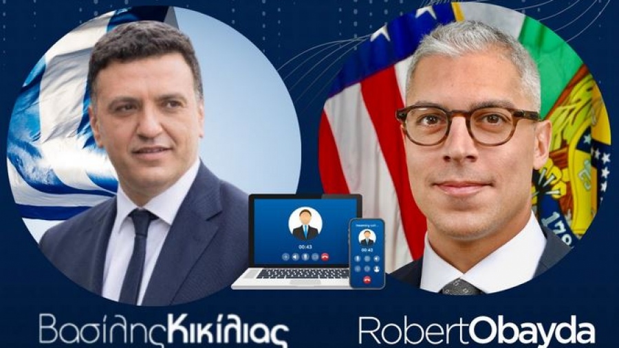 Τηλεφωνική συνομιλία Κικίλια με Obayda για ενίσχυση της συνεργασίας ΗΠΑ - Ελλάδας στον τομέα της ναυτιλίας