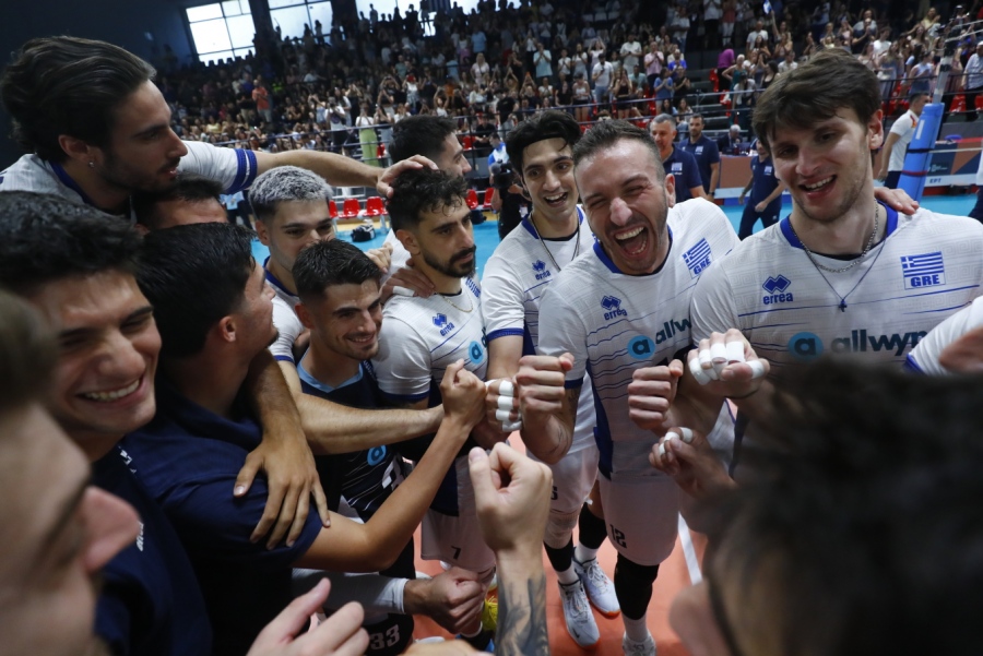 Ελλάδα - Σουηδία 3-1: Μία ανάσα από τη φάση των «16» η Εθνική βόλεϊ ανδρών