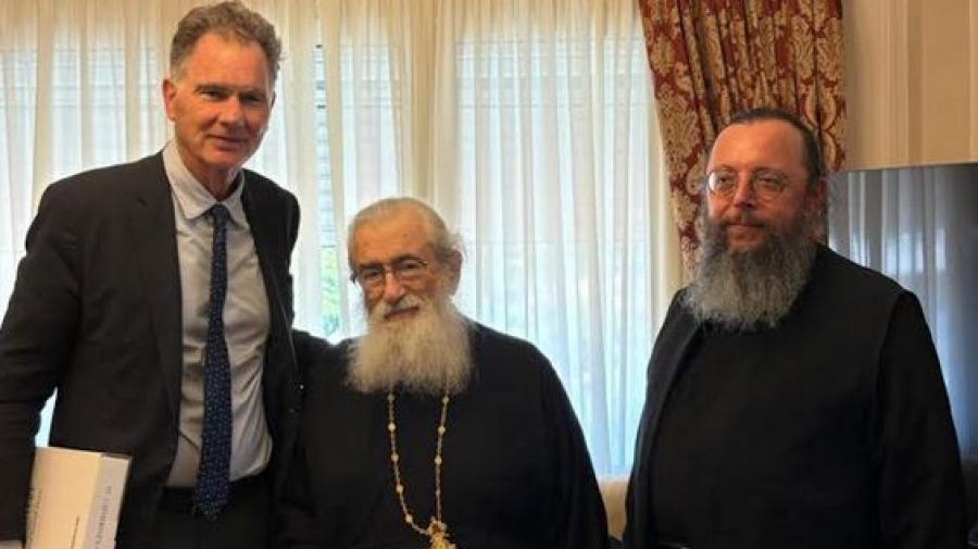 Με τον Αρχιεπίσκοπο της Μονής Σινά συναντήθηκε ο ευρωβουλευτής Ν. Παπανδρέου