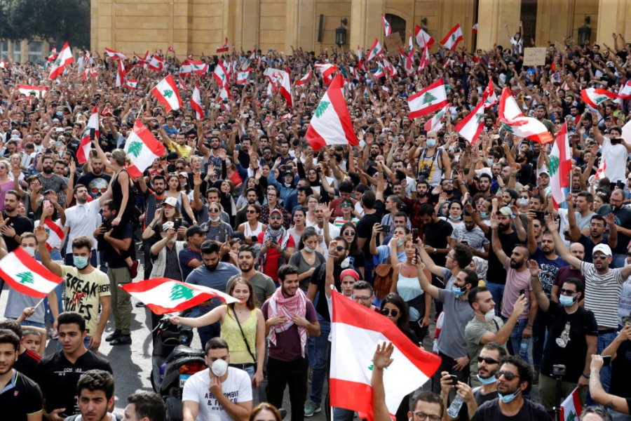 Στήριξη στο κίνημα διαμαρτυρίας στον Λίβανο παρέχουν επίσημα οι ΗΠΑ