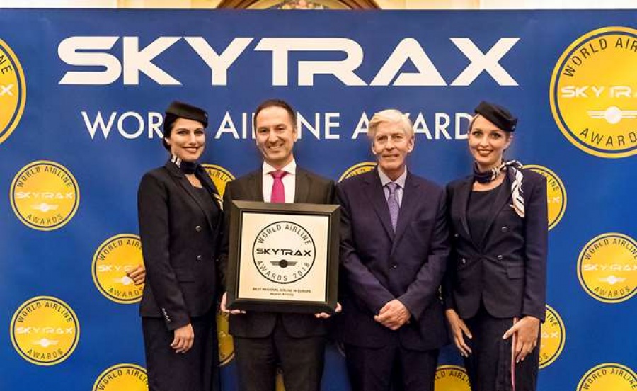 Η Aegean Airlines 8η συνεχόμενη χρονιά καλύτερη περιφερειακή εταιρεία της Ευρώπης στα Skytrax World Airline Awards