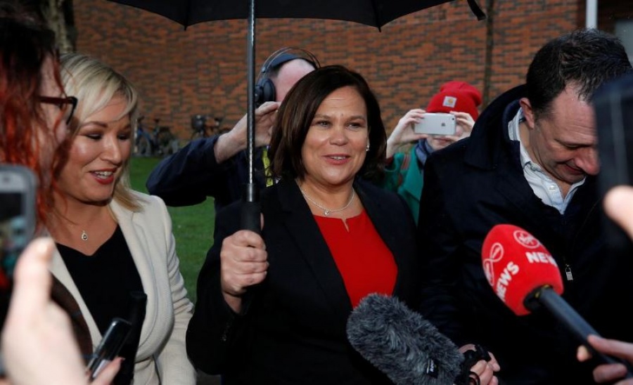 Πρώτο κόμμα το Sinn Fein στην Ιρλανδία αλλά δύσκολα θα εισέλθει στην κυβέρνηση