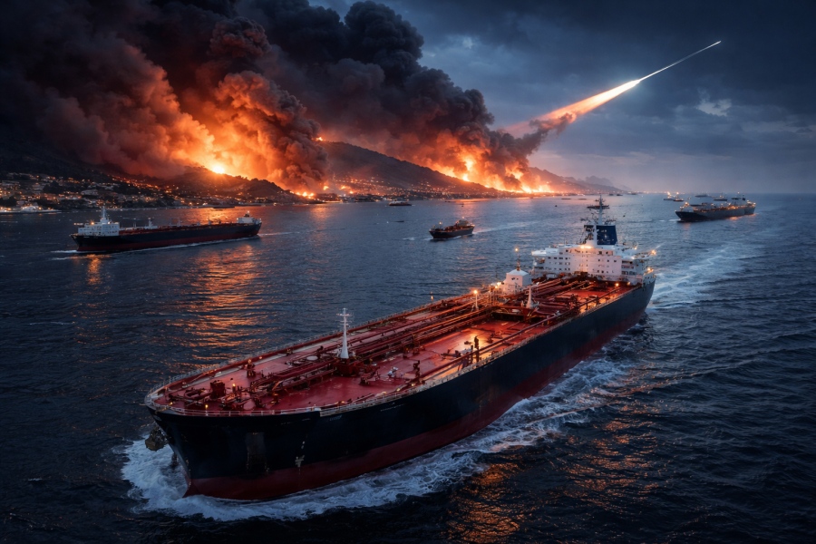 «Φωτιά» στον Περσικό, ο πόλεμος εκτινάσσει το κόστος μεταφοράς πετρελαίου - Ασφάλιστρα πολέμου έως και +1.000%