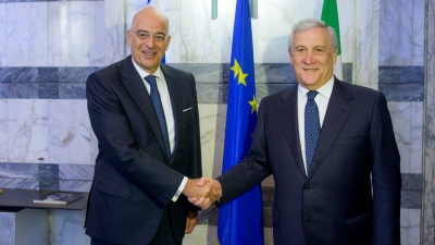 Δένδιας: Στήριξη της Ιταλίας έναντι της Τουρκίας - Συνάντηση με Ιταλό ΥΠΕΞ