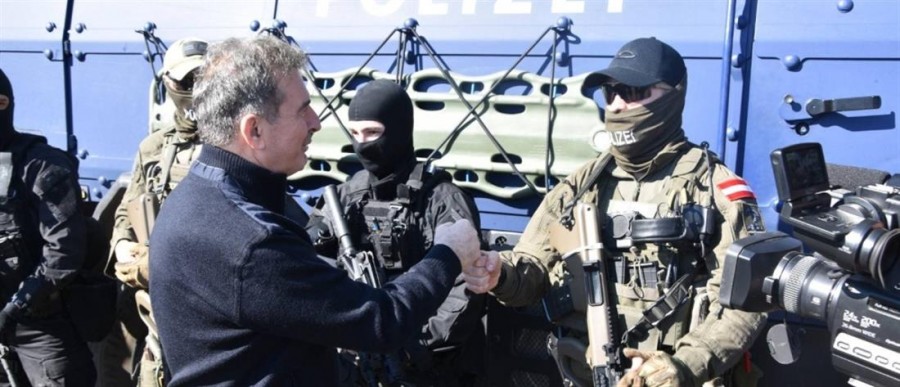Στον Έβρο ο Χρυσοχοΐδης μαζί με τον εκτελεστικό διευθυντή του FRONTEX