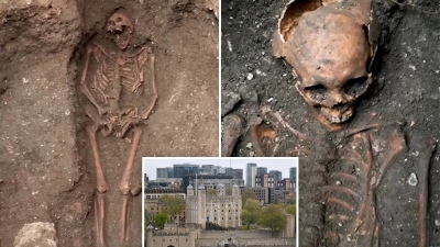 Σοκαριστική ανακάλυψη στον Πύργο του Λονδίνου: Σκελετοί θυμάτων του Μαύρου Θανάτου κάτω από τουριστικό αξιοθέατο