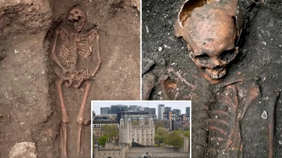Σοκαριστική ανακάλυψη στον Πύργο του Λονδίνου: Σκελετοί θυμάτων του Μαύρου Θανάτου κάτω από τουριστικό αξιοθέατο