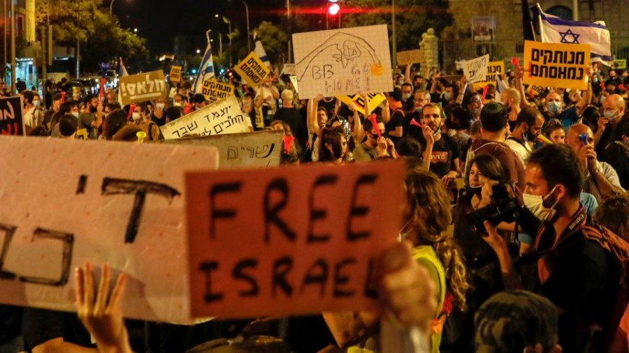 Ισραήλ: Διαδήλωση κατά του Netanyahu για τον περιορισμό των συναθροίσεων, λόγω Covid -19