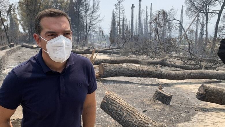 Στο Κρυονέρι μεταβαίνει ο Αλέξης Τσίπρας – Επιτόπια ενημέρωση για την πυρκαγιά στην Αττική