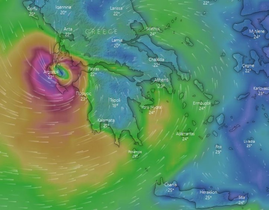 Στα νότια ο «Ιανός» - Σε κατάσταση έκτακτης ανάγκης Ιθάκη, Κεφαλονιά, Ζάκυνθος - Υπάρχουν ζημιές, δεν κινδύνευσαν άνθρωποι