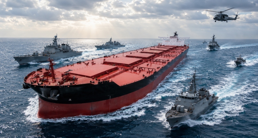 Mediterranean battlefield: EU warships launch raids on Russian tankers as Putin readies intervention