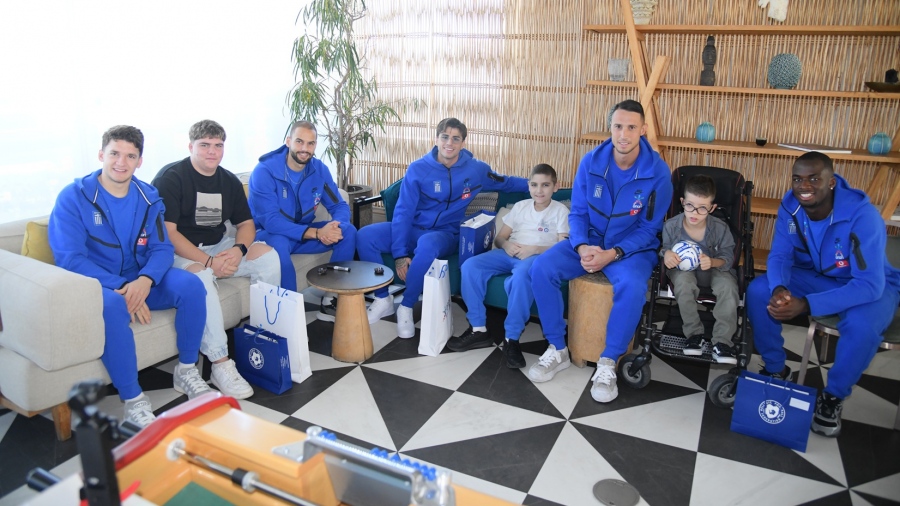 Τζόλης, Τετέι, Ρότα και Χατζηδιάκος έκαναν έκπληξη σε τρία παιδιά από το Make-A-Wish Ελλάδος