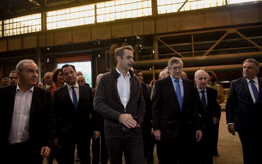 Στην Ελληνική Εταιρεία Χάλυβος στα Διαβατά ο Μητσοτάκης – Περιοδεία στην Ημαθία