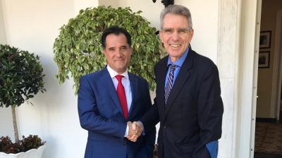 Pyatt (Πρέσβης ΗΠΑ) σε Γεωργιάδη: Σημαντικά περιθώρια ανάπτυξης των ελληνοαμερικανικών σχέσεων