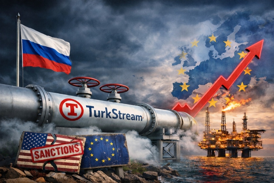 Fiasco in Europe's decoupling from Russian gas - Historic highs via TurkStream despite sanctions