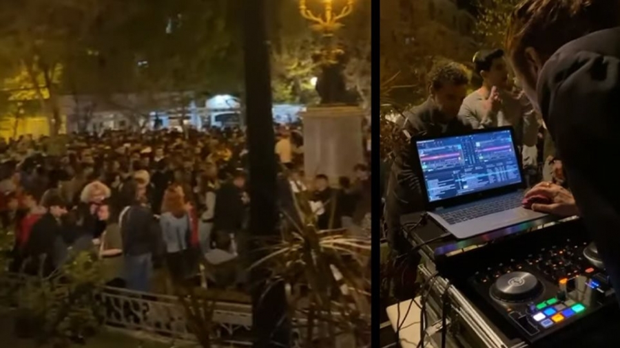 Ξέφρενο κορωνοπάρτι στην Κυψέλη με ποτά και Dj