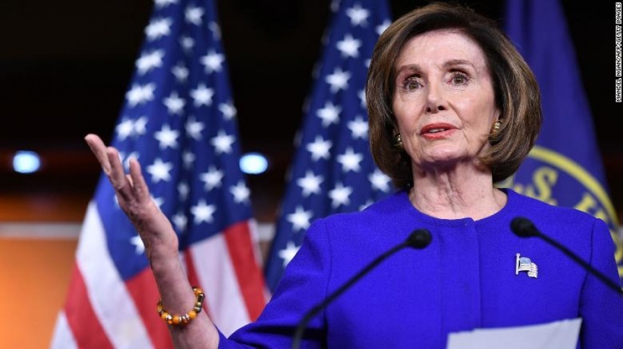Pelosi (Δημοκρατικοί): Εντός της ημέρας η έγκριση του πακέτου στήριξης από τη Βουλή των Αντιπροσώπων