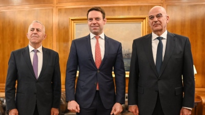 Συνάντηση Δένδια - Κασσελάκη με φόντο τα εθνικά θέματα και τα εξοπλιστικά - Οι δηλώσεις