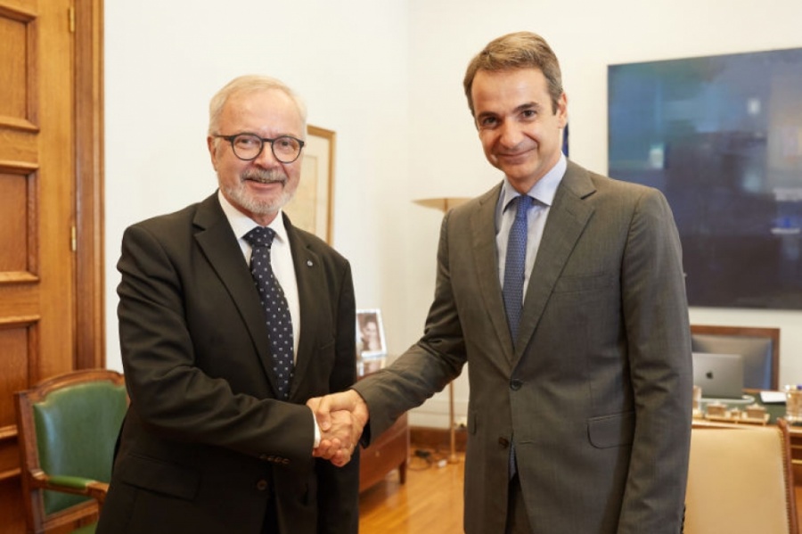 Συνάντηση Μητσοτάκη - Hoyer (ΕTEπ) - Στο επίκεντρο οι θέσεις εργασίας μέσω ενός πολυδιάστατου επενδυτικού προγράμματος