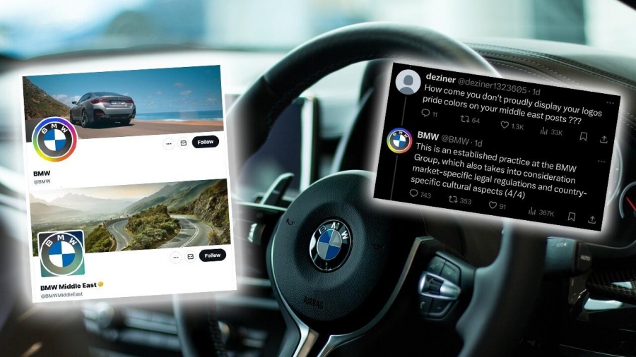 Η υποκρισία των πολυεθνικών - Η BMW δεν αλλάζει το σήμα της σε χρώματα ΛΟΑΤΚΙ στη Μέση Ανατολή, λόγω της «πολιτισμικής παράδοσης»