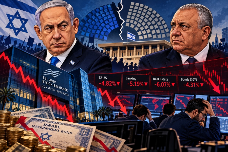 Sell-off σε μετοχές και ομόλογα μετά το εκλογικό αδιέξοδο στο Ισραήλ – Χωρίς ξεκάθαρο νικητή η αναμέτρηση Netanyahu – Eisenkot