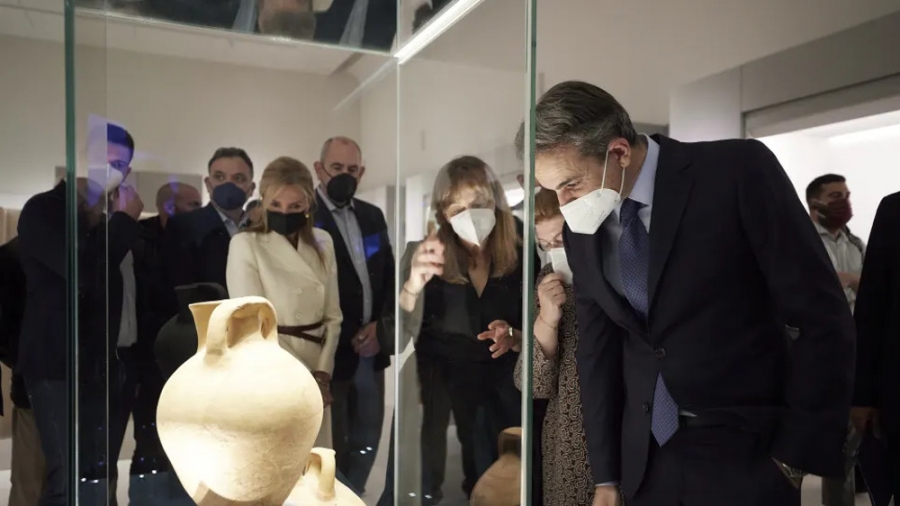 Χανιά: Το νέο αρχαιολογικό μουσείο επισκέφθηκε ο Κυρ. Μητσοτάκης - Περιλαμβάνει και τη συλλογή της οικογένειας Μητσοτάκη