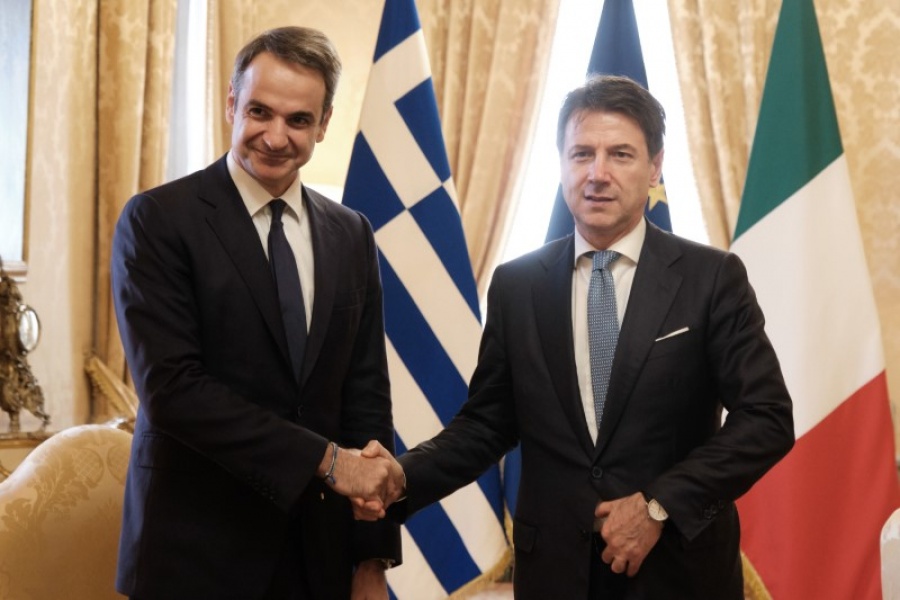 Μητσοτάκης - Conte: Υπογραφή συμφωνίας για ενεργειακή συνεργασία - Προσφυγικό και οικονομία στο επίκεντρο