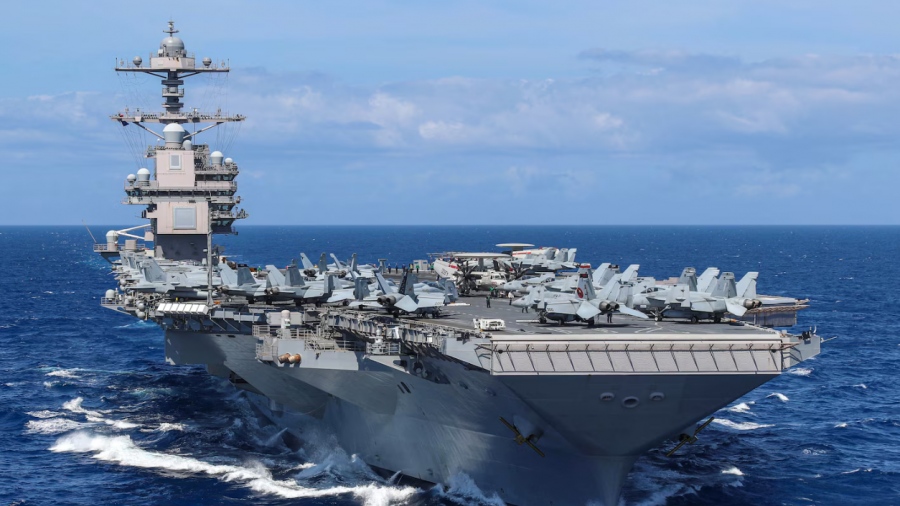 Απίστευτη κατάντια των ΗΠΑ: Το αεροπλανοφόρο USS Gerald R. Ford αποτελείται από κινέζικα εξαρτήματα