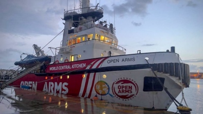 ΜΚΟ Open Arms: Έφτασαν τη νύχτα στην Γάζα 200 τόνοι τροφίμων δια θαλάσσης