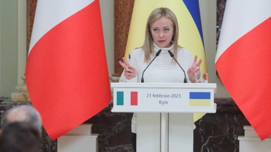 Meloni: H Ιταλία δεν πρόκειται να διστάσει σε ό,τι αφορά τη στήριξη της Ουκρανίας