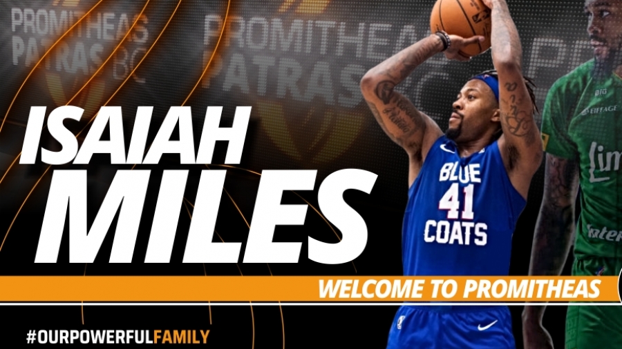 Στον Προμηθέα Πατρών ο Αϊζάια Μάιλς