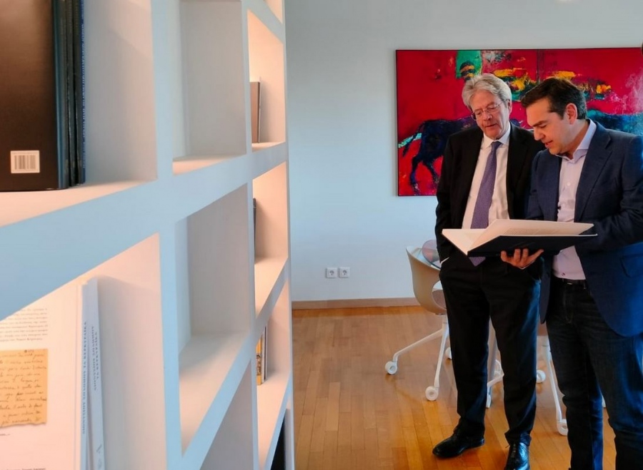 Συνάντηση Τσίπρα με Gentiloni - Στο επίκεντρο οι εξελίξεις στην ΕΕ με φόντο τις ευρωεκλογές και την ευρωπαϊκή οικονομία