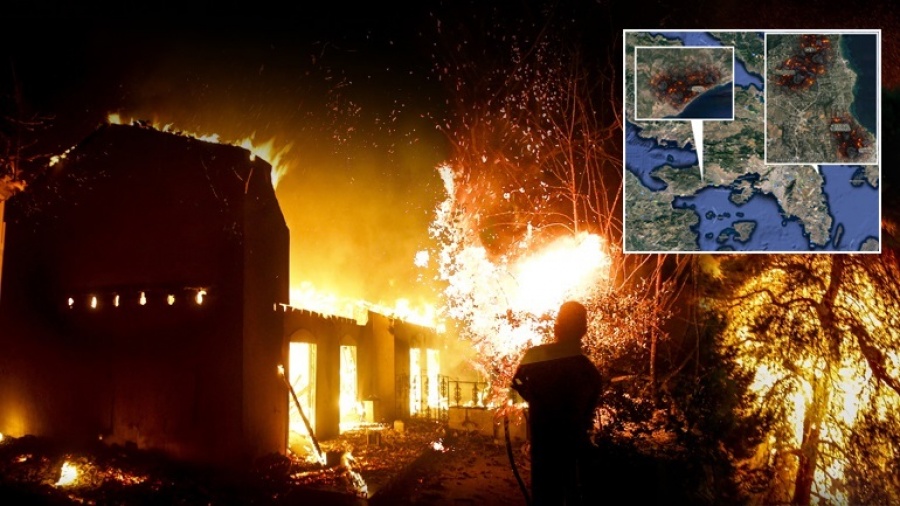 Ελληνικός Διαστημικός Οργανισμός: Καταγραφή εστιών πυρκαγιάς από διεθνείς δορυφορικές βάσεις δεδομένων