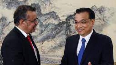 Η διερεύνηση της προέλευσης του κορωνοϊού στο επίκεντρο της συνάντηση Tendros (ΠΟΥ) -  Li (Πρωθυπουργός Κίνας)