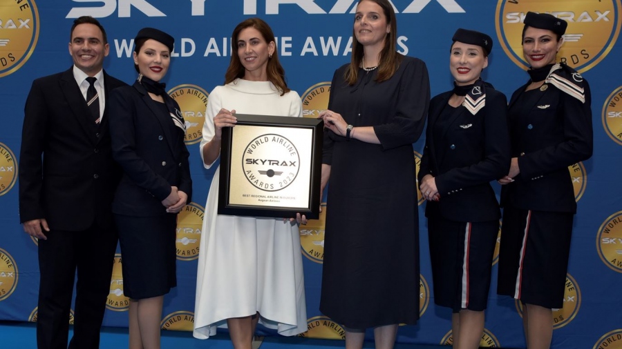 AEGEAN: Ακόμα μία διάκριση ως «Καλύτερη Περιφερειακή Αεροπορική Εταιρεία στην Ευρώπη»