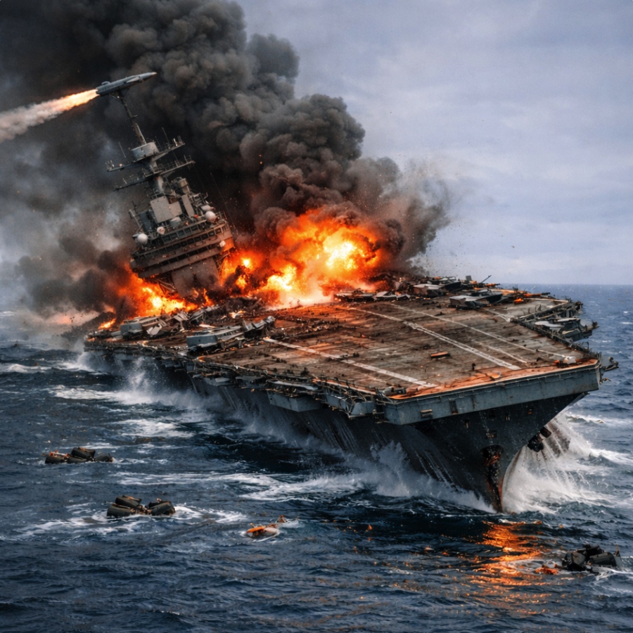 Το εφιαλτικό σενάριο ενός χτυπήματος σε αμερικανικό αεροπλανοφόρο, μπαίνουμε στο δρόμο χωρίς επιστροφή