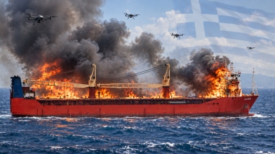 Αμόκ, οι Ουκρανοί έφεραν τον πόλεμο στην Ελλάδα: Κατέκαψαν το τάνκερ Lady Mariia ανοιχτά της Κρήτης - Εμπλοκή Λιβύης (vid)