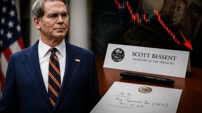 US Treasury blunder: Bessent leaks secret 10 billion dollar plan to intervene in Japanese yen