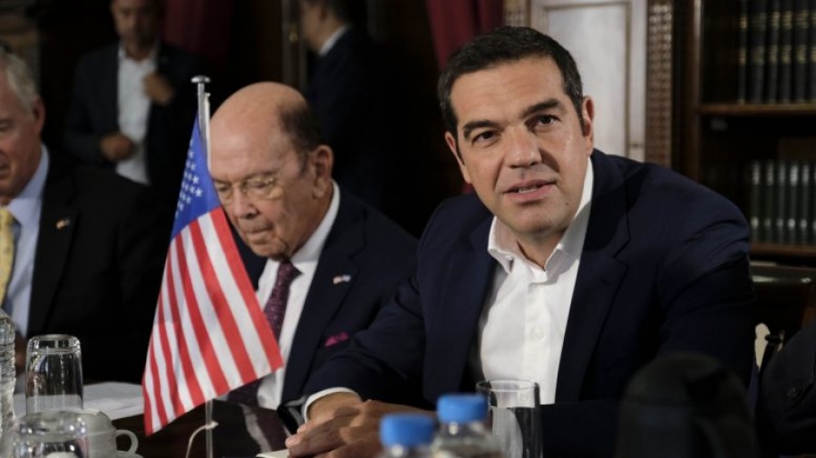 Τσίπρας στο περίπτερο των ΗΠΑ: Έτοιμη η Ελλάδα για ανάπτυξη -  Ross (ΗΠΑ): Ήρθε η αφρόκρεμα των αμερικανικών επιχειρήσεων