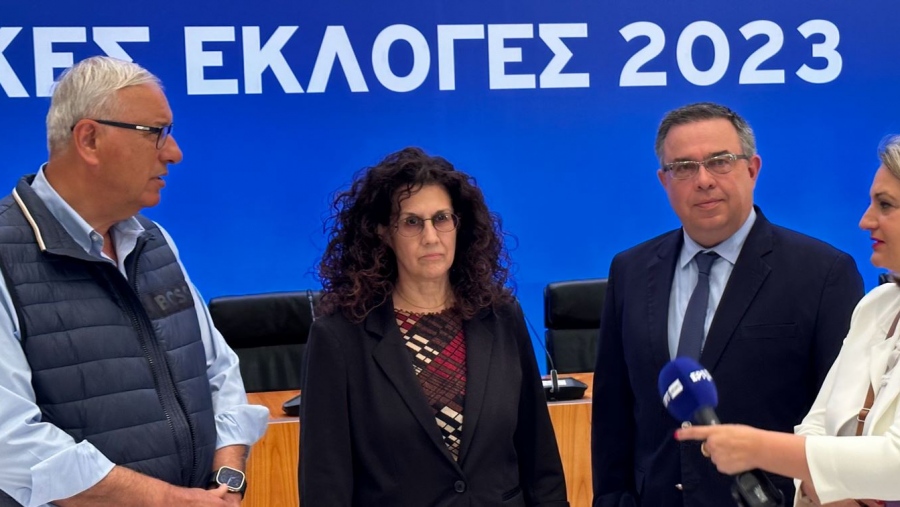 Εκλογές 2023: Στο Κέντρο Τύπου στο Ζάππειο Μέγαρο η υπηρεσιακή Υπουργός Εσωτερικών