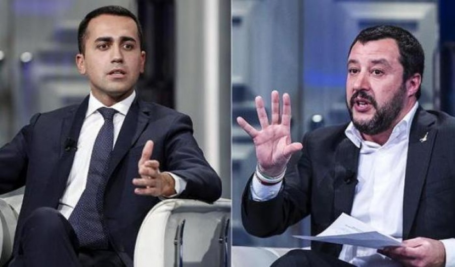 Έδωσαν τα χέρια Di Maio και Salvini στην Ιταλία - Καμία αναφορά για Italexit στο κυβερνητικό πρόγραμμα