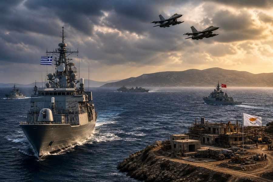 Εκρηκτικό σκηνικό στο Αιγαίο με την «Ασπίδα του Αχιλλέα»: Νέα ελληνοτουρκική ένταση - Φτιάχνουν στρατιωτικές εγκαταστάσεις στην Κύπρο
