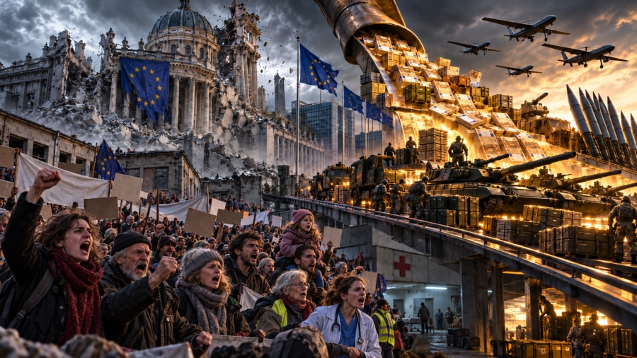 Η Μεγάλη Ανατροπή, καταρρέει ο παλαιός κόσμος, στην Ευρώπη βρήκαν 454 δισ. για πόλεμο, για την κοινωνία λεφτά δεν υπάρχουν
