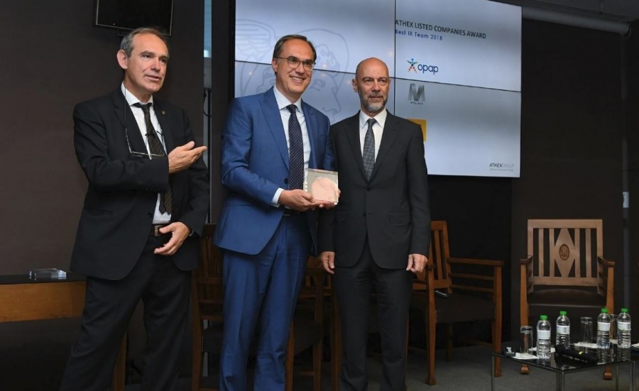 Κορυφαία διάκριση για την ομάδα Επενδυτικών Σχέσεων του ΟΠΑΠ