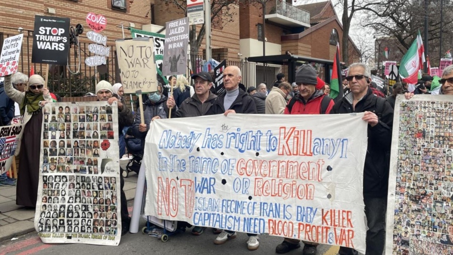 «Κάτω τα χέρια από το Ιράν» - Μαζική διαδήλωση στο Λονδίνο κατά του πολέμου